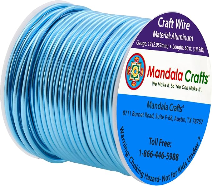Mandala Crafts 12 Gauge Anodized Aluminum Craft Wire - Image 2