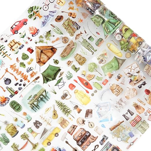 6 Rolls Travel PET Tape Set by MiyouLuna
