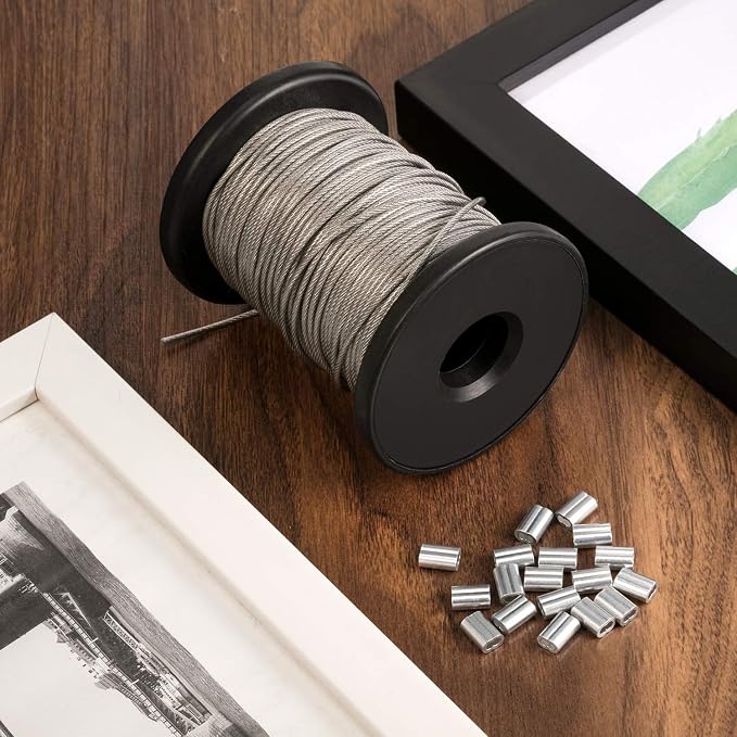 Chengu Vinyl Coated Picture Frame Hanging Wire, Stainless Steel Wire Spool - Image 4