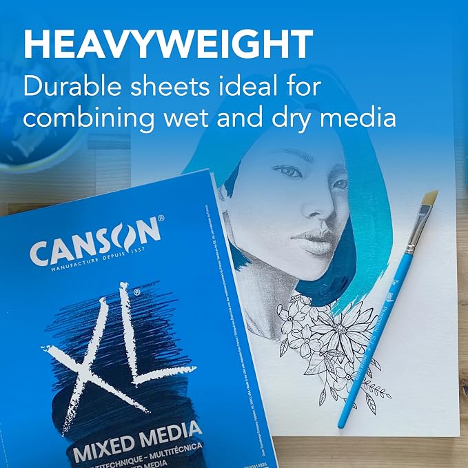 Canson XL Series Mixed Media Art Paper Pad Bundle - Image 6