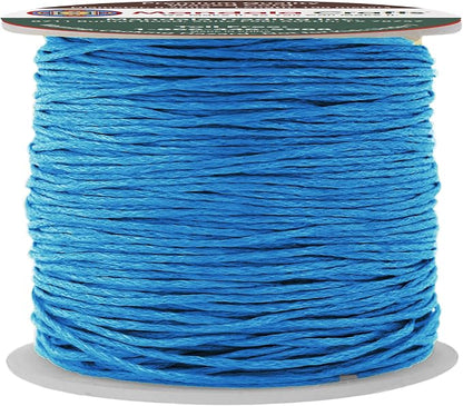 Mandala Crafts 0.5mm 109 Yards Deep Sky Blue Cotton Waxed Cord by MandalaCrafts