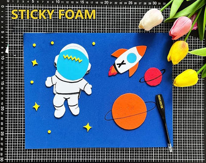 MEARCOOH Self Adhesive Foam Sheets, 10 Colors 9x12 Inch 2mm Sticky Eva Foam - Image 4