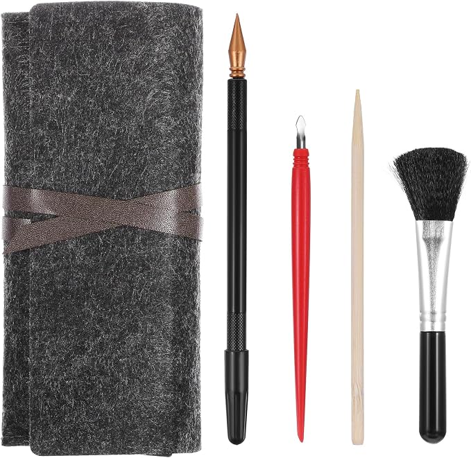 14Pcs Scratch Art Tools, Dual Tip Scratch Coloring Stylus Paper Art Kit - Image 2