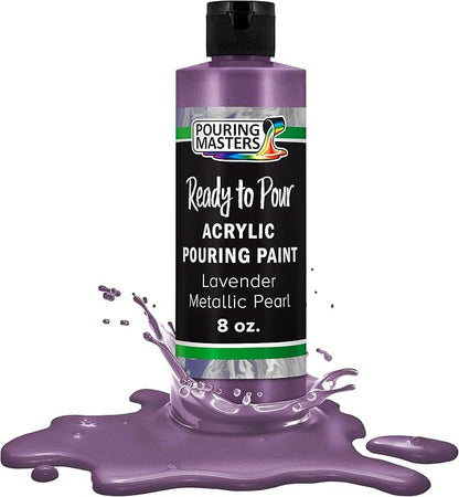 Pouring Masters Lavender Metallic Pearl Ready to Pour Acrylic Pouring Paint by USArtSupply