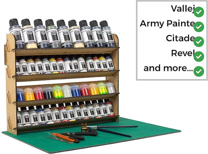 Paint Rack for Model Paints. Hobby Craft Citadel Vallejo Tamiya Army Wall Paint - Image 3