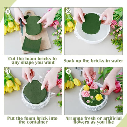36 Packs Floral Foam Blocks Wet & Dry Floral Foam Bricks 5.5x3.1x1.8 Inch - Image 5