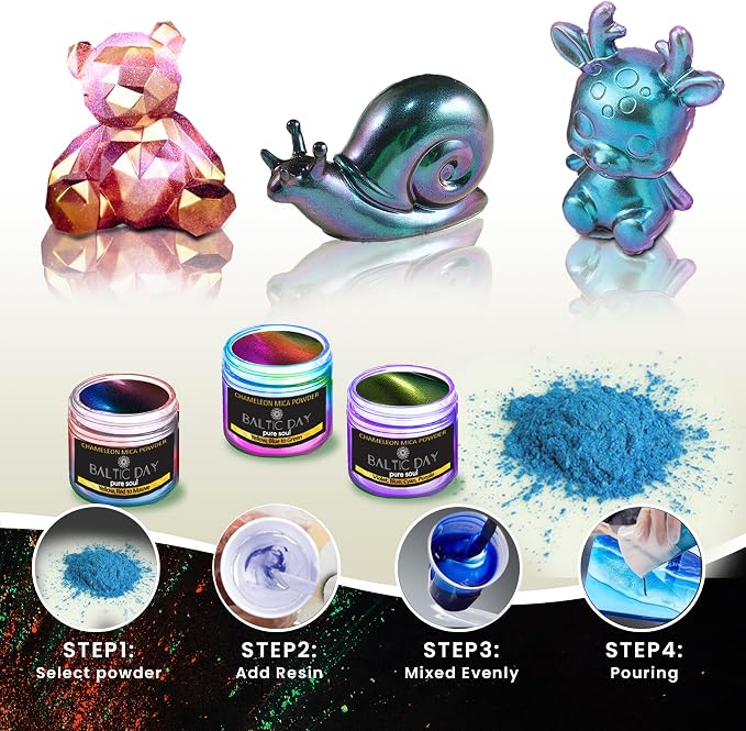 BALTIC DAY - Mica Powder, 30 x 10g Jars of Mica Powder - Image 4