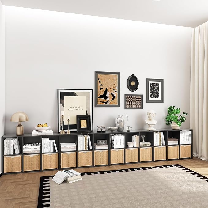 Wooden 6 Cube Storage Organizer - Image 6