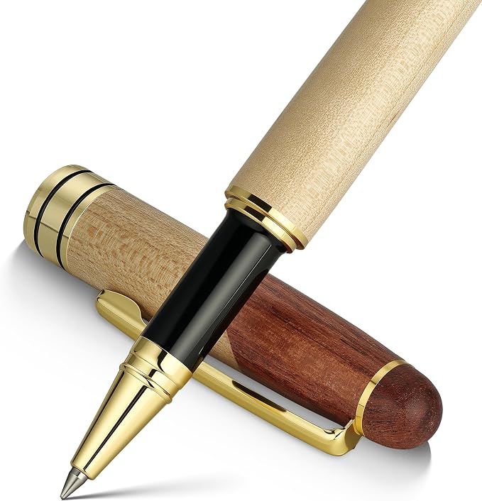 BEILUNER Luxury Wood Ballpoint Pen Writing Set, Maple-Elegant Fancy Nice Gift by BEILUNER