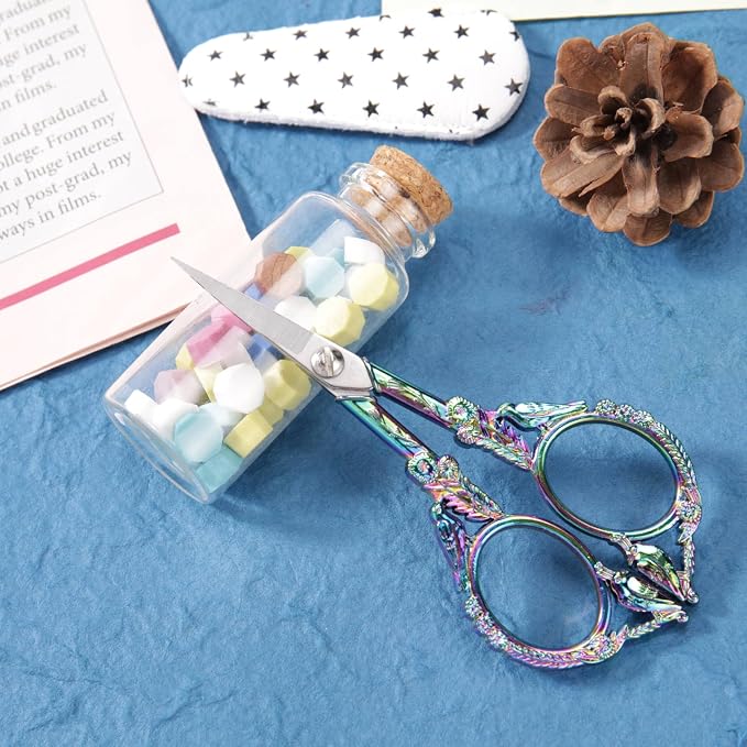 Small Embroidery Scissors with Cover -Cute and Comfortable handles with Sturdy - Image 2