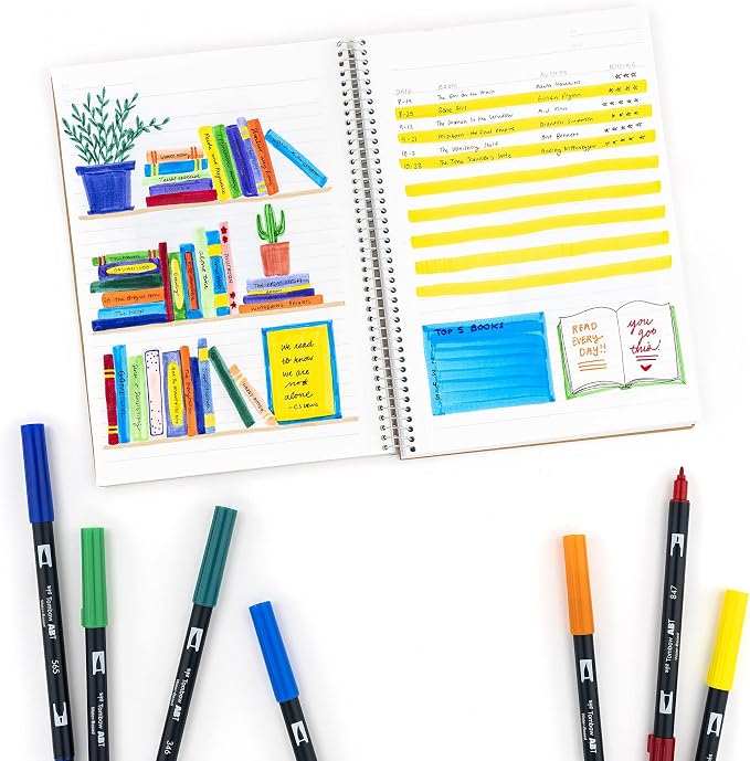 Tombow Dual Brush Marker 10-Piece Set: Primary - Image 11