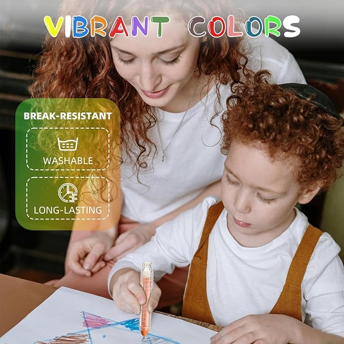 24 Pcs Dustless Chalk Colored twistable Chalk - Image 6