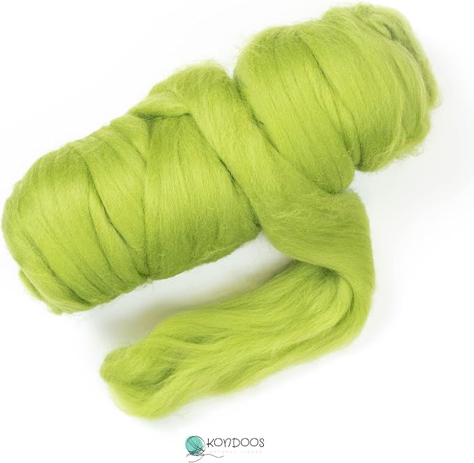 Colored Natural Wool roving, 8 OZ. Best Wool - Image 2