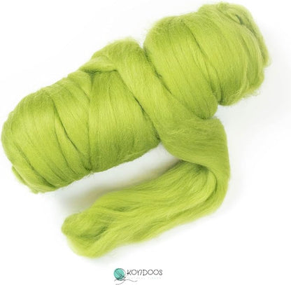 Colored Natural Wool roving, 8 OZ. Best Wool - Image 2
