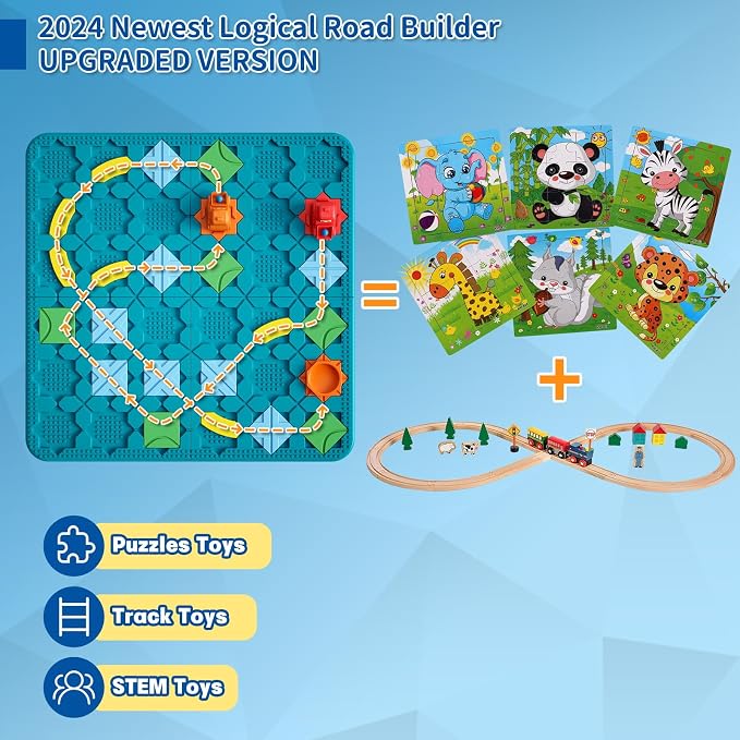 Kids Board Games Learning Toys, STEM Educational Logic Kits - Image 5