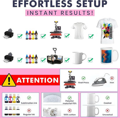 Hayes 110 Sheets Sublimation Paper 8.5x11 Inch Letter Size | 120gsm Heat - Image 6