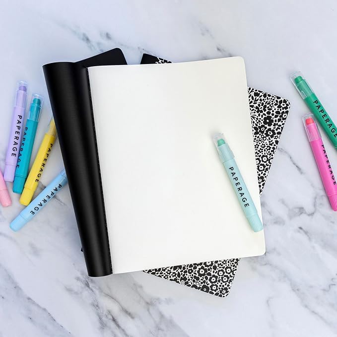 PAPERAGE Soft Cover Blank Journal Notebook, 2 Pack, 100 Pages, Large 7.5 inches - Image 7