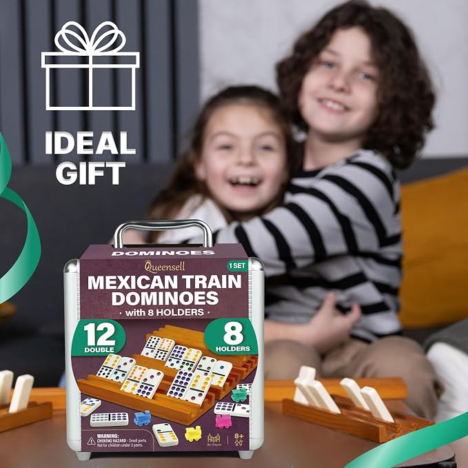 Queensell Mexican Train Dominoes Set - Image 3