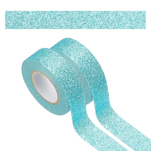 PATIKIL 2 Roll Glitter Paper Washi Tape, Washi Decorative Tape by PATIKIL