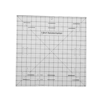 HONEYSEW T-Shirt Alignment Transformation Ruler 15.5x15.5 inches Quilting - Image 2