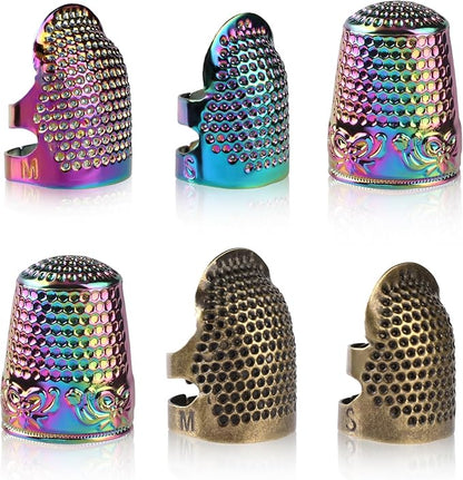 Sewing Thimble, Thimbles for Hand Sewing, Metal Thimbles for Hand Sewing by ZMAAGG