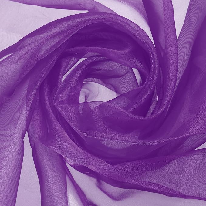 MECCANIXITY Iridescent Sheer Organza Fabric, 10 Yards x 59 Inches Solid by MECCANIXITY