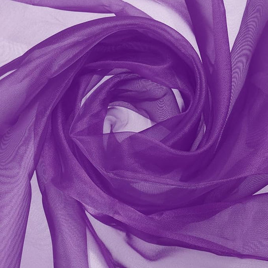MECCANIXITY Iridescent Sheer Organza Fabric, 10 Yards x 59 Inches Solid by MECCANIXITY