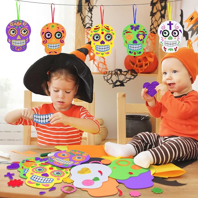 Fennoral 12 Pack Day of The Dead Craft Kits - Image 2