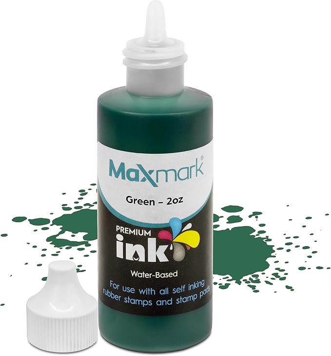 MaxMark Premium Refill Ink for self Inking Stamps and Stamp Pads by Maxmark