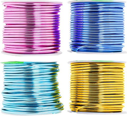 Mandala Crafts 2mm 12 Gauge Pastel Color Anodized Aluminum Wire by MandalaCrafts