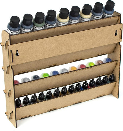 Paint Rack for Model Paints. Hobby Craft Citadel Vallejo Tamiya Army Wall Paint - Image 7