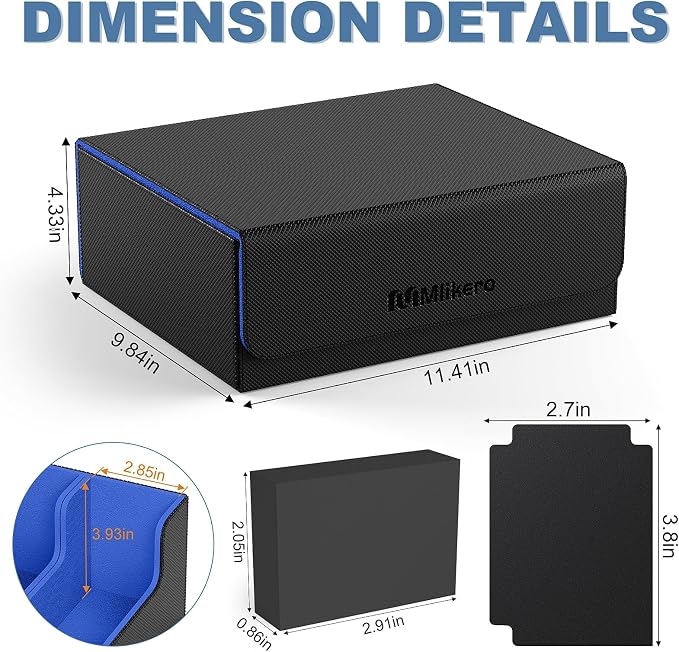 Mlikero Card Deck Case, 1800+ Trading Card Storage Box - Image 5