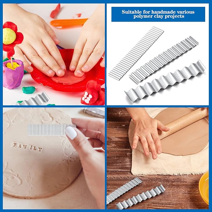Honoson 5 Pieces Flexible Polymer Clay Tissue Blade Cutters Slicer Carbon Steel - Image 4