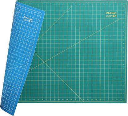 WORKLION 24" x 36" Large Self Healing PVC Cutting Mat, Double Sided, Gridded by WORKLION