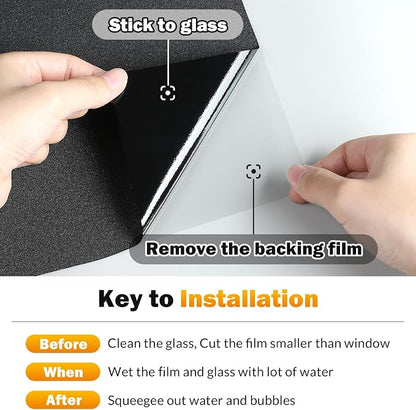 rabbitgoo Blackout Window Film, Sun Heat Blocking Privacy Cover - Image 5