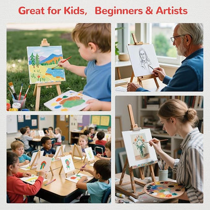 Small Canvas Boards for Kids Painting 56Pcs of 5x5, 10x10 inch Flat Square - Image 5