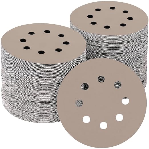 50PCS 5 inch Silicon Carbide Sanding Discs 3000 Grit, Wet Dry Orbital 5 Sander by POTUINOM