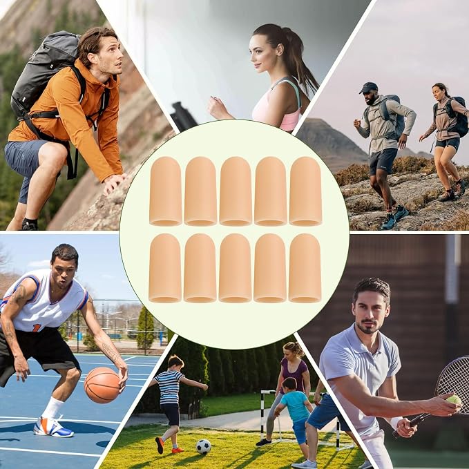Gel Finger Cots, Silicone Finger Protectors, Finger Sleeves Tip Protectors - Image 7