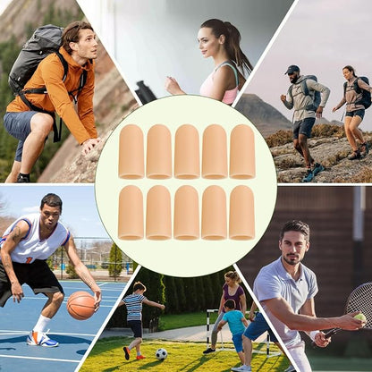 Gel Finger Cots, Silicone Finger Protectors, Finger Sleeves Tip Protectors - Image 7