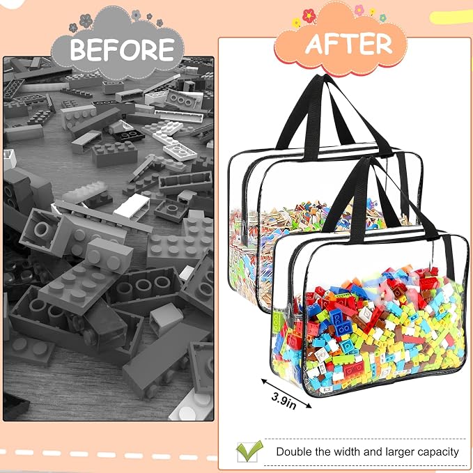 6 Packs Large Toy Storage Bags - Image 5