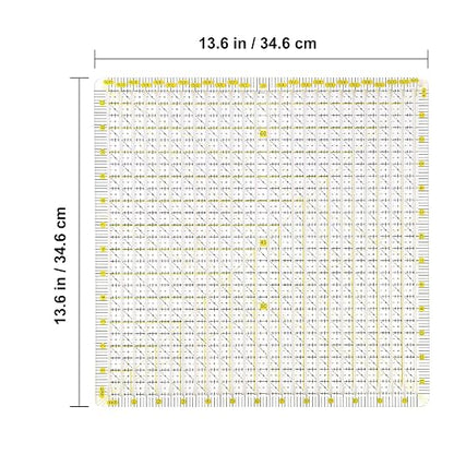 Quilting Ruler 12.5“* 12.5“ -Slotted Ruler - Image 4