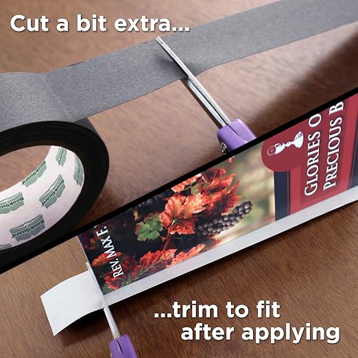 BookGuard 1-1/2 Inch Vinyl-Coated Cotton Cloth Bookbinding Repair Tape - Image 3