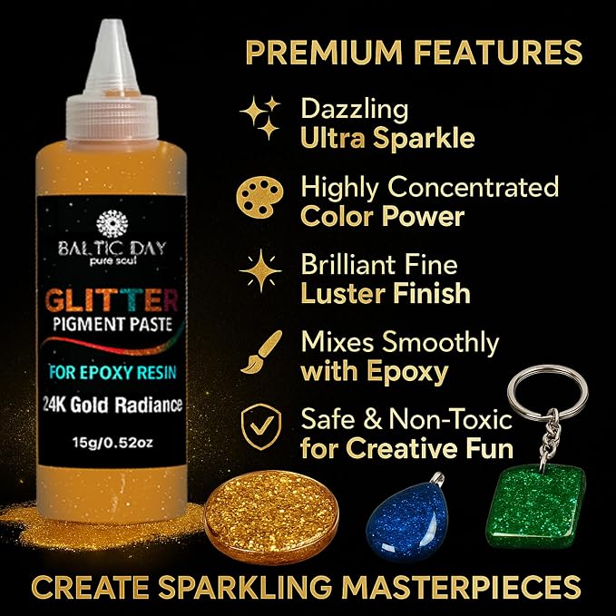 24 Color Pigment Paste for Epoxy Resin Set – Opaque Epoxy Pigment, Epoxy Dye - Image 5
