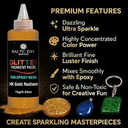 24 Color Pigment Paste for Epoxy Resin Set – Opaque Epoxy Pigment, Epoxy Dye - Image 5