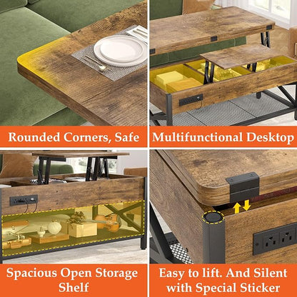 Aheaplus Coffee Table Lift Top - Image 6