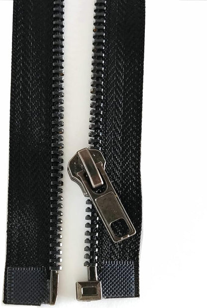 Leekayer Zipper 5# 26 Inch Metal Zippers Black Nickel 66cm Separating Zipper - Image 4