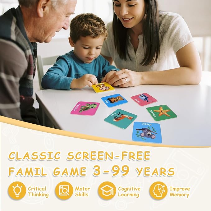 72 PCS Animals Memory Matching Game - Image 3