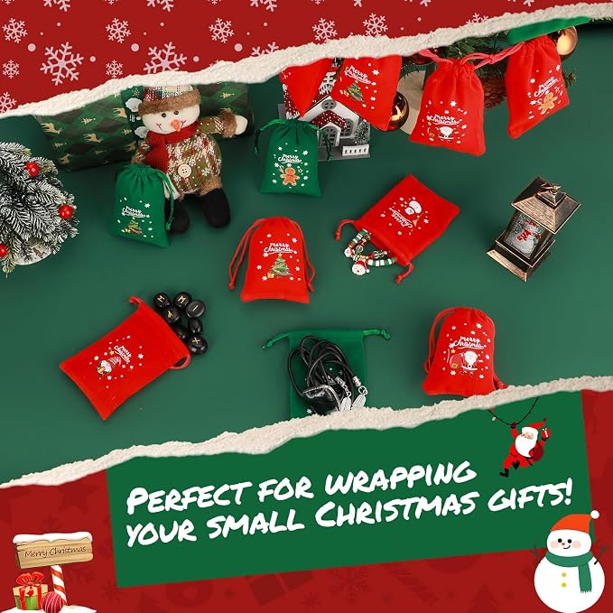Tapleap Christmas Bags with Drawstring - Image 6