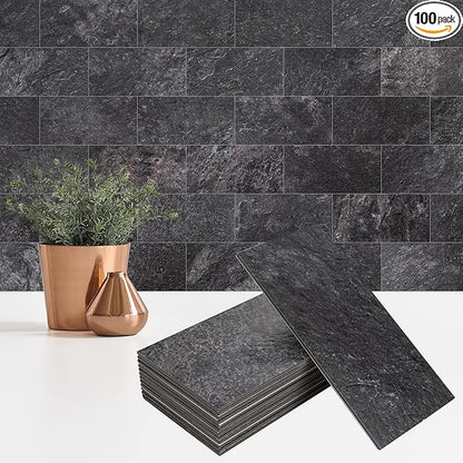 100 Pieces Peel and Stick Backsplash by StyloVue