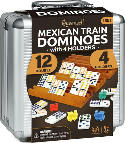 Mexican Train Dominoes Set by Queensell